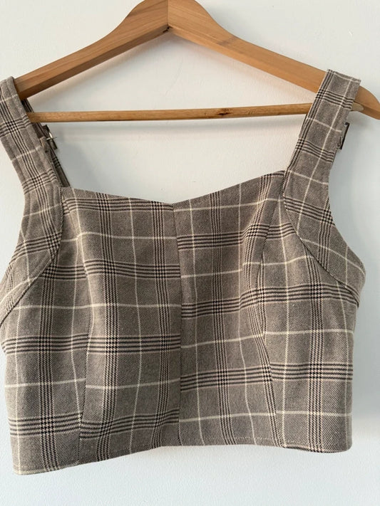 4th Reckless Checkered Crop Top, photo 2 of 5
