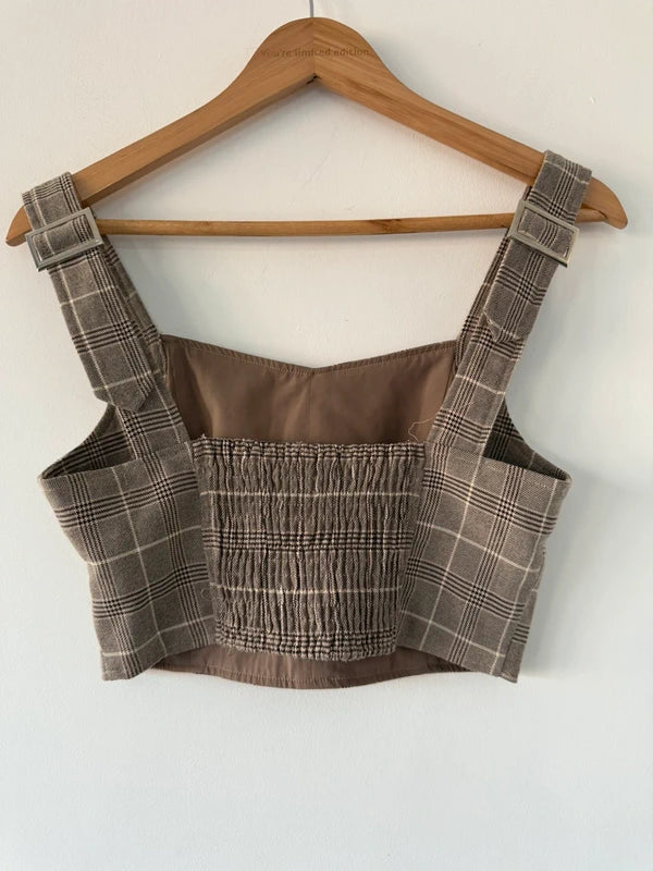 4th Reckless Checkered Crop Top, photo 3 of 5