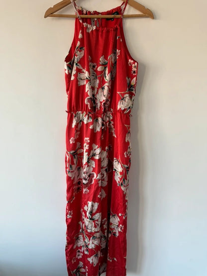Cameo Rose Red Jumpsuit, preloved