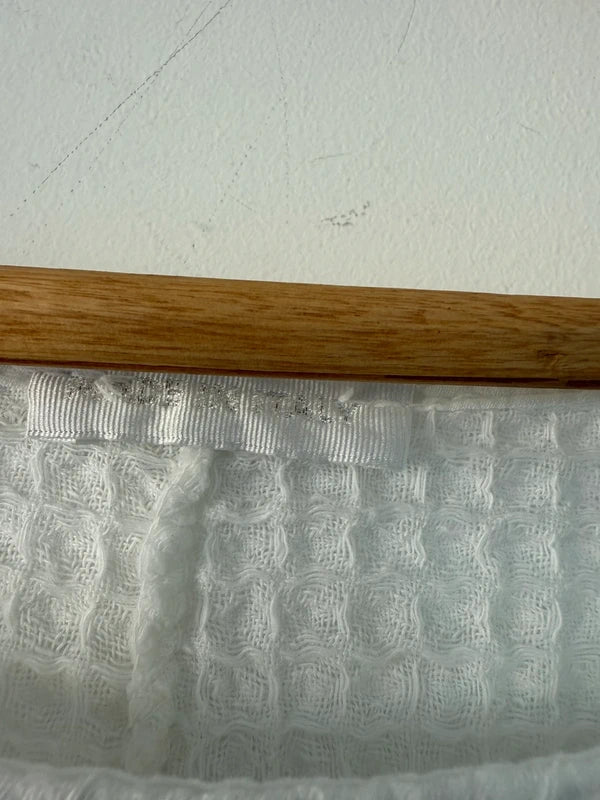 Made in Italy White Waffle Style Top 100% Cotton, photo 4 of 4