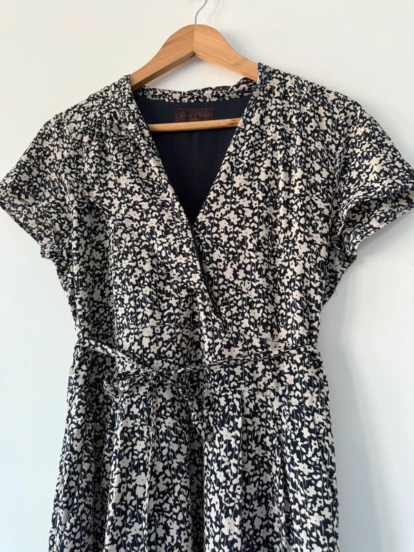 Great Plains London Floral Navy and White Dress, photo 3 of 5