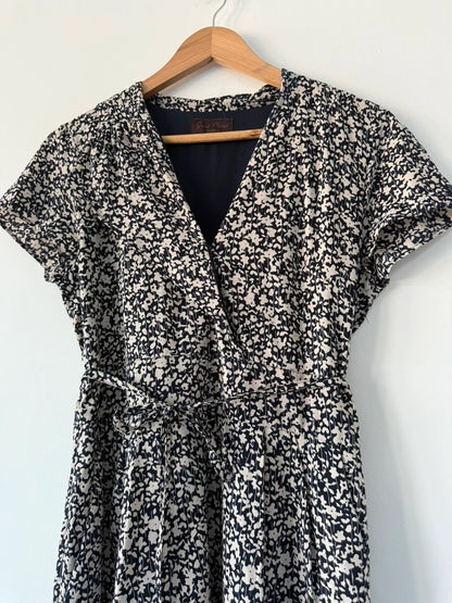 Great Plains London Floral Navy and White Dress, photo 3 of 5