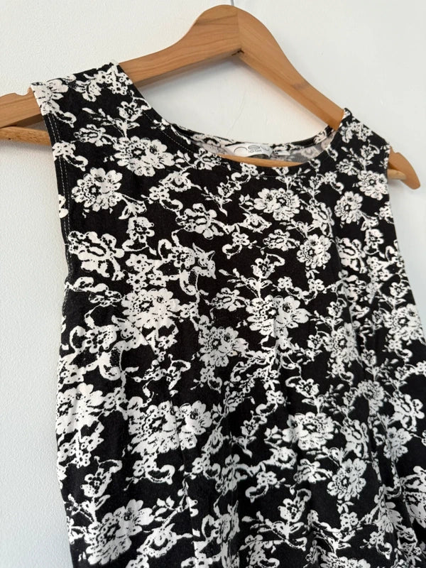 Old New Look Black Floral Peplum Top, photo 3 of 4