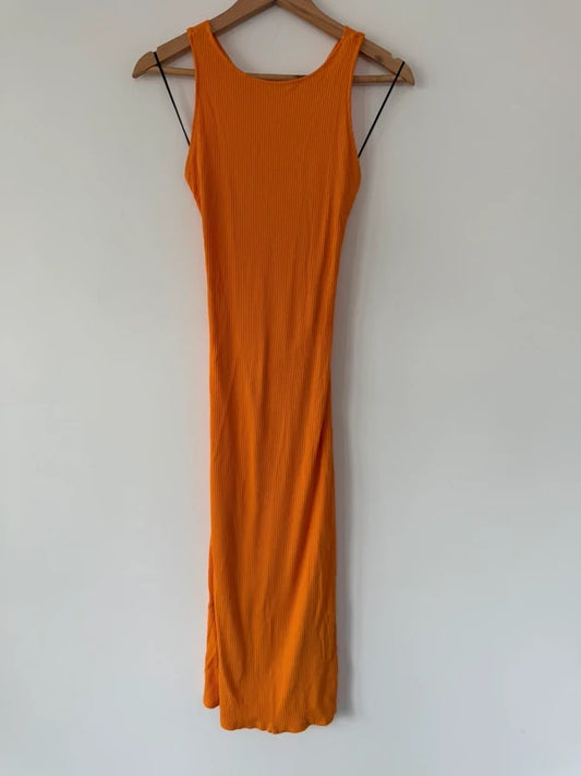 H&M Bodycon Yellow Dress Maxi, preloved