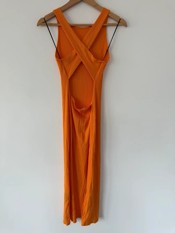 H&M Bodycon Yellow Dress Maxi, photo 4 of 5