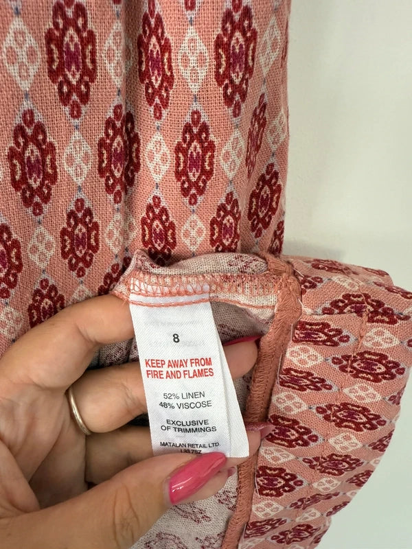 Papaya Patterned Linens Style Dress, photo 5 of 5