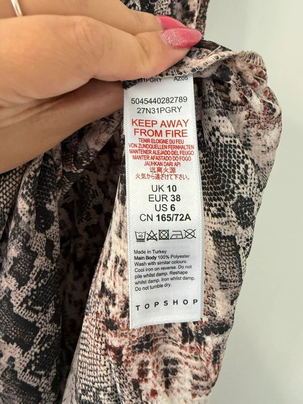Topshop Animal Print Long Skirt, photo 3 of 5