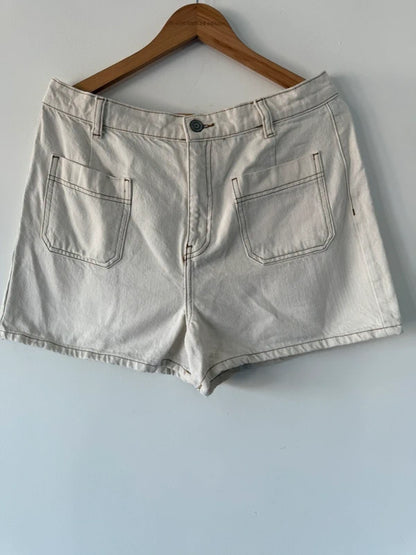 Primark Off White Jean Shorts, photo 2 of 4
