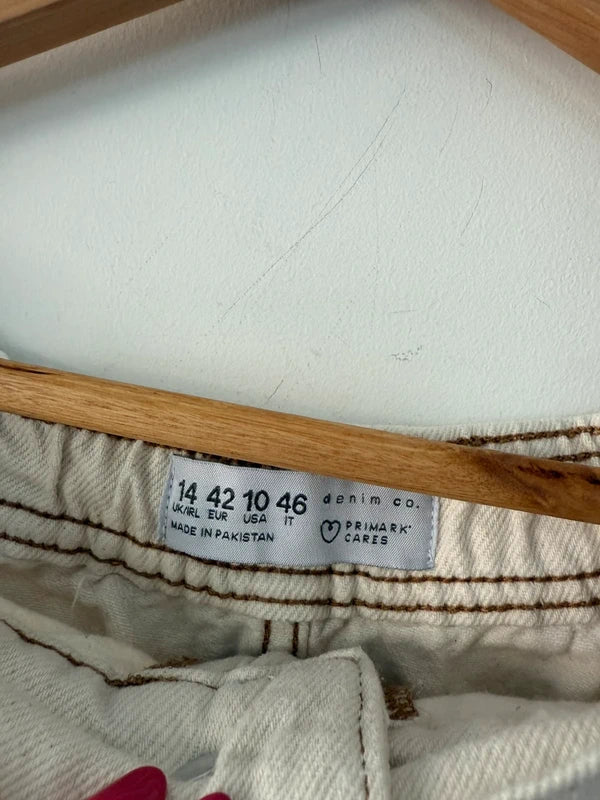 Primark Off White Jean Shorts, photo 3 of 4