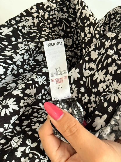 George Floral Black and White Summer Dress, photo 3 of 3