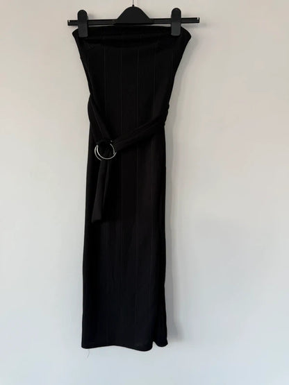 New Look Black Starless Bodycon Dress, preloved