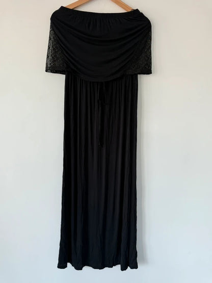 Next Beachwear Black Long Dress, photo 2 of 3