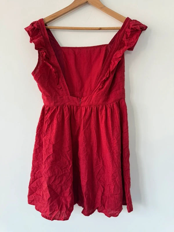 Shein Red Summer Flowy Dress, photo 2 of 3