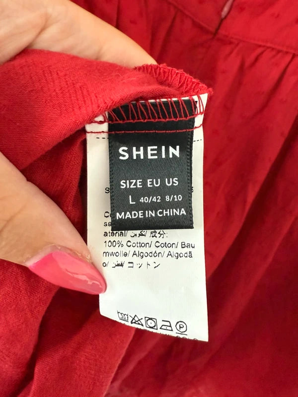 Shein Red Summer Flowy Dress, photo 3 of 3