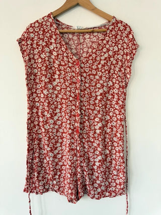 Primark Orange Floral Jumpsuit, preloved