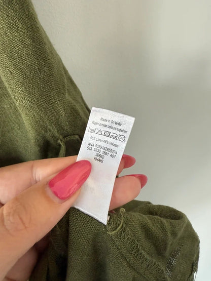 George Green Khaki Linen Style Dress, photo 3 of 3