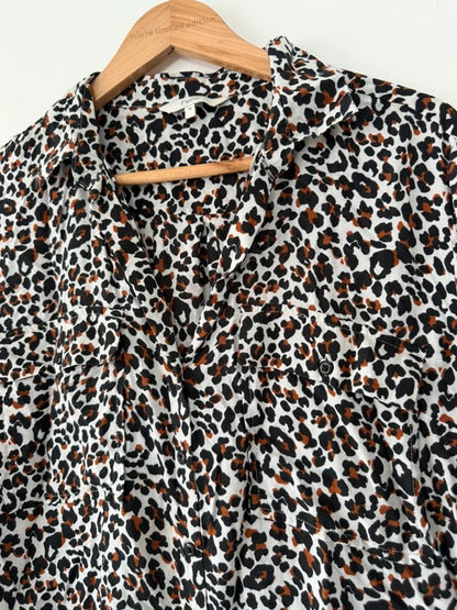 Next Leopard Print Brown and White Shirt, photo 3 of 5