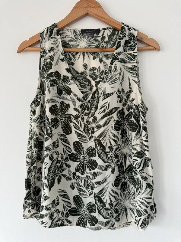 Primark Green Floral Vest Top, photo 2 of 3