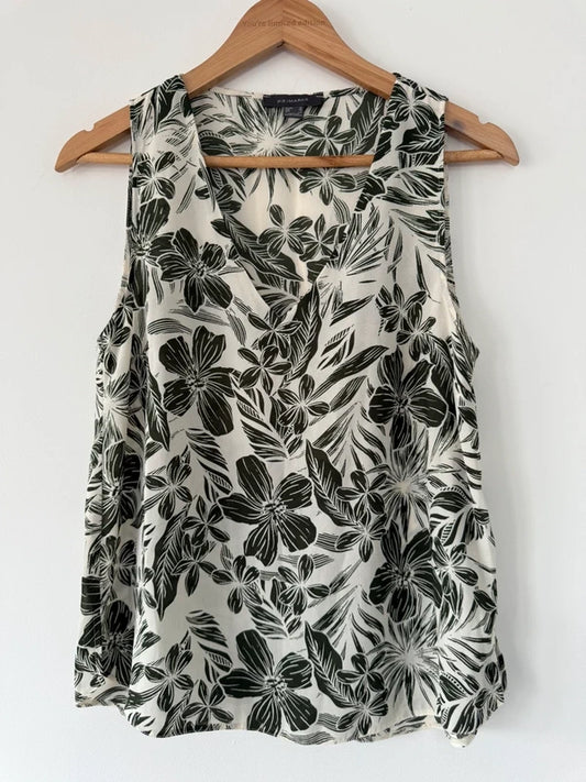 Primark Green Floral Vest Top, photo 2 of 3
