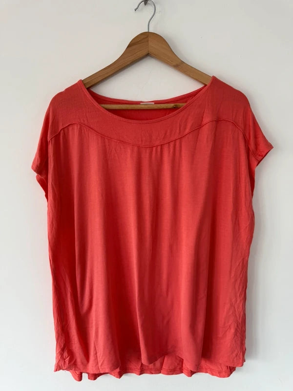 Damart Coral Orange T Shirt, photo 2 of 4
