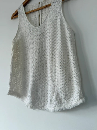 River Island Cream Crochet Top, photo 3 of 5