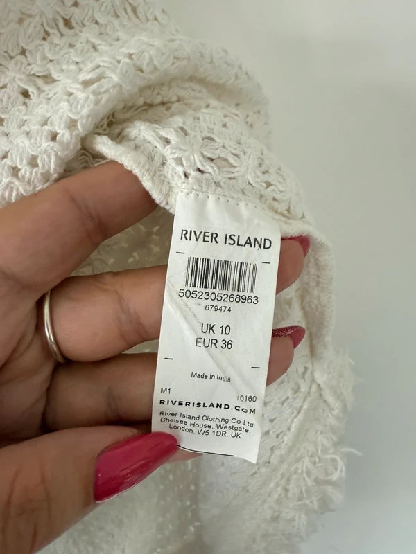 River Island Cream Crochet Top, photo 5 of 5