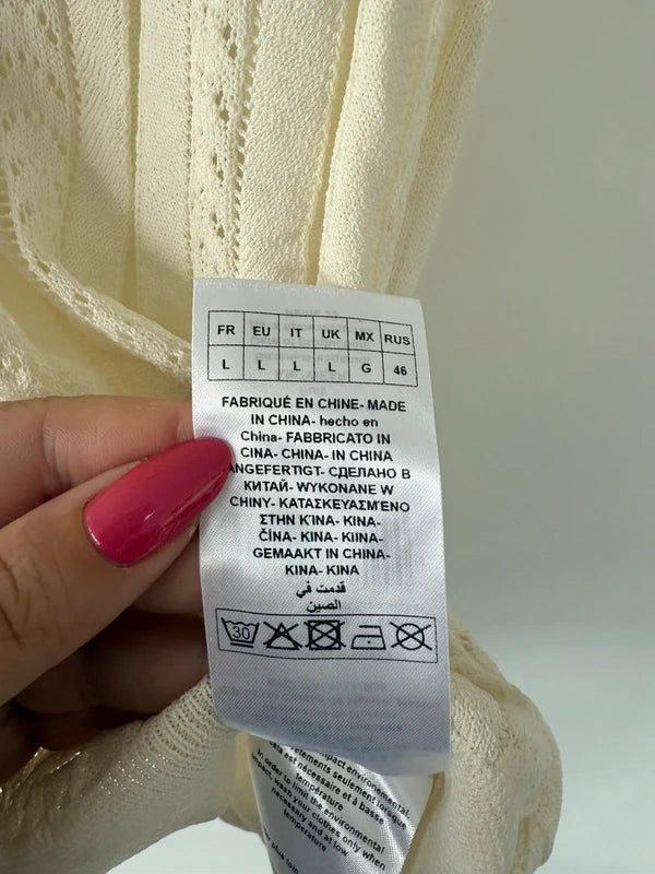 Naf Naf Paris Cream Knitted Style Top, photo 5 of 5