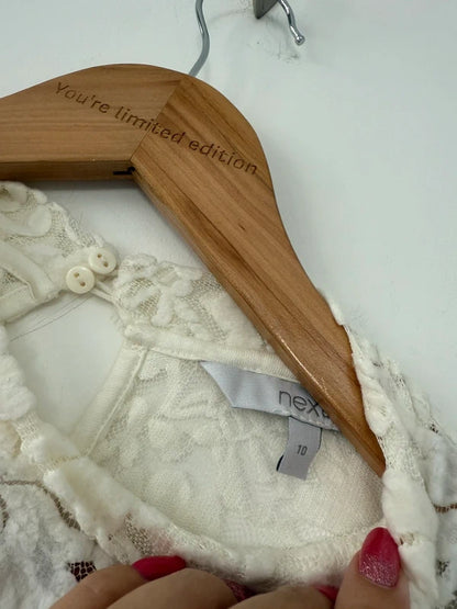 Next Cream Lace Long Sleeved Top, photo 4 of 5