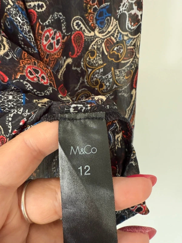 M&CO Aztec Style Patterned Blouse, photo 4 of 5