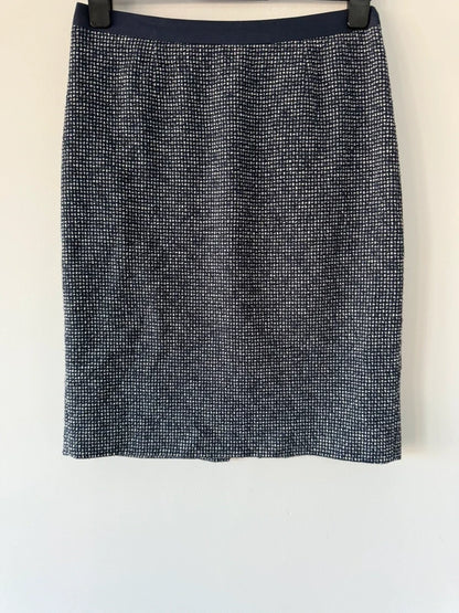 Boden Navy Patterned Skirt Size 12 Regular, photo 2 of 5