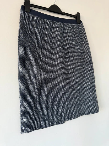 Boden Navy Patterned Skirt Size 12 Regular, photo 3 of 5