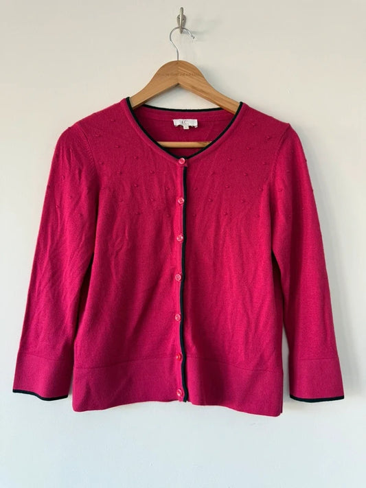 Country Casuals Pink Knotted Cardigan, preloved