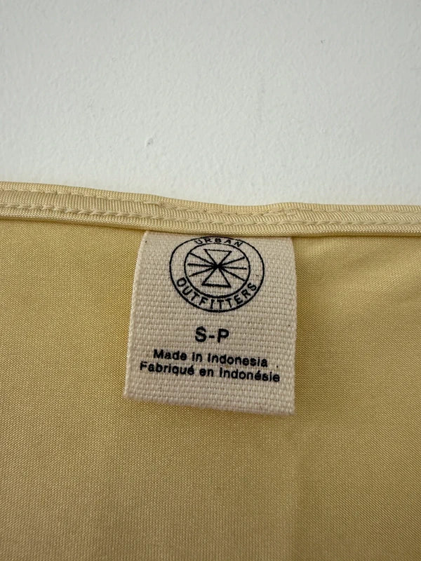 Urban Outfitters Yellow Silky Style Crop Top, photo 3 of 4