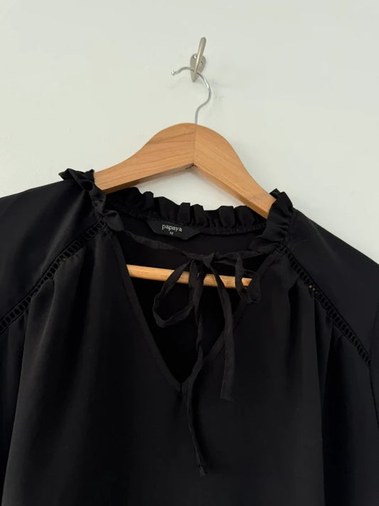 Papaya Black Blouse, photo 2 of 2