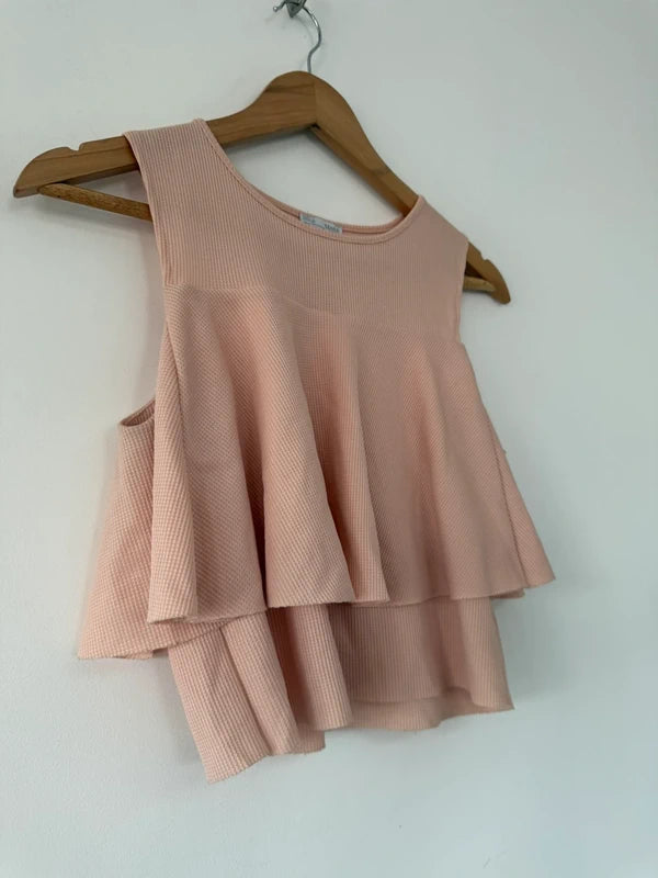 Zara Pink Peplum Top, photo 3 of 4