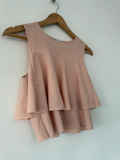 Zara Pink Peplum Top, photo 3 of 4