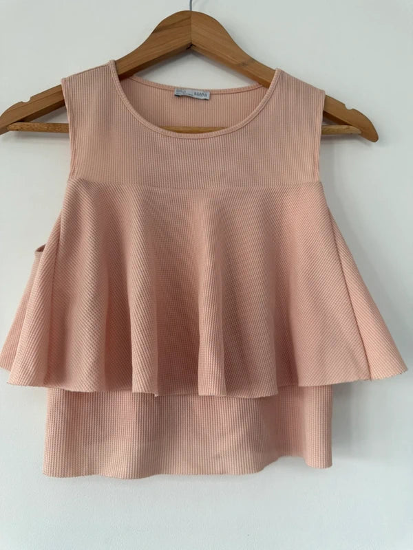 Zara Pink Peplum Top, photo 4 of 4