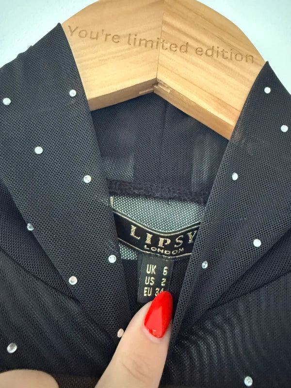 Lipsy Mesh Pearl Top, photo 4 of 4