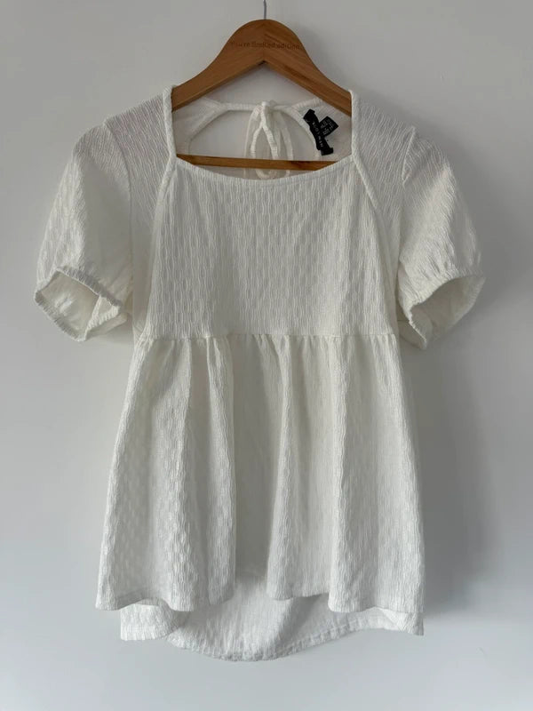 New Look Cream Peplum Top, photo 2 of 4