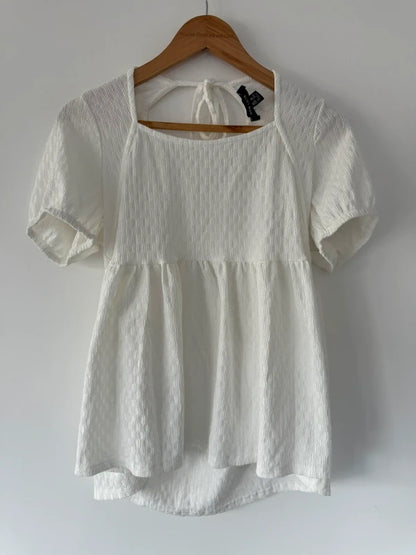 New Look Cream Peplum Top, photo 2 of 4