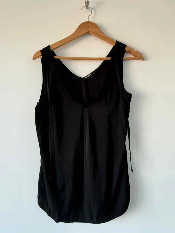 M&S Autograph Black Cami Tie Up Top, photo 4 of 5