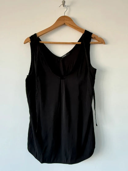 M&S Autograph Black Cami Tie Up Top, photo 4 of 5