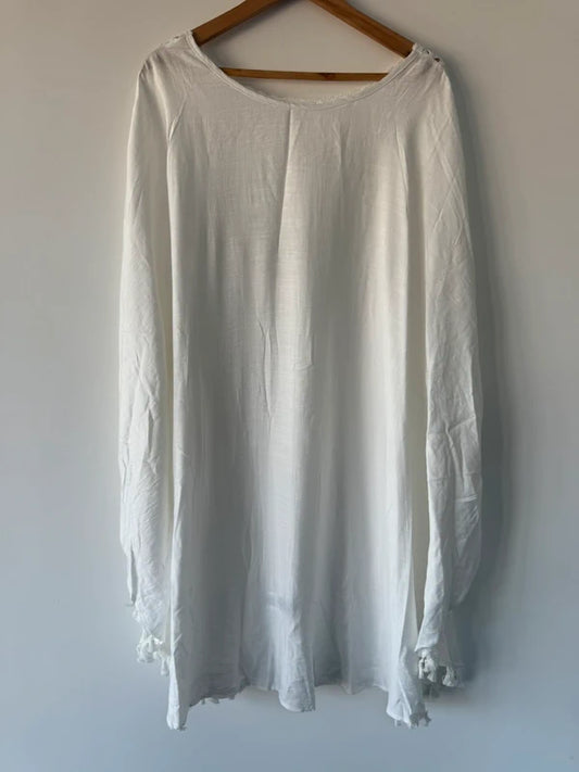 Shein Curve White Cover Up, preloved