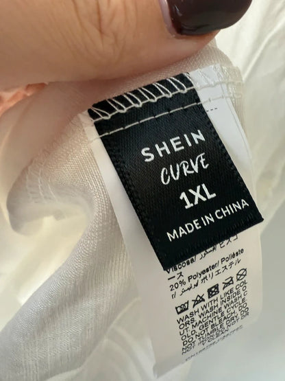 Shein Curve White Cover Up, photo 5 of 5