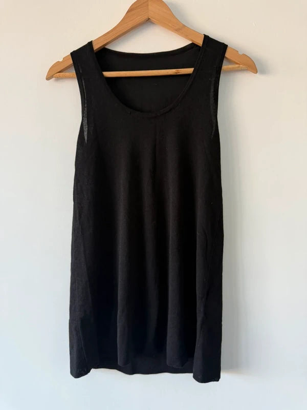 Zara Knitted Black Vest, preloved