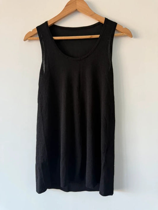Zara Knitted Black Vest, preloved