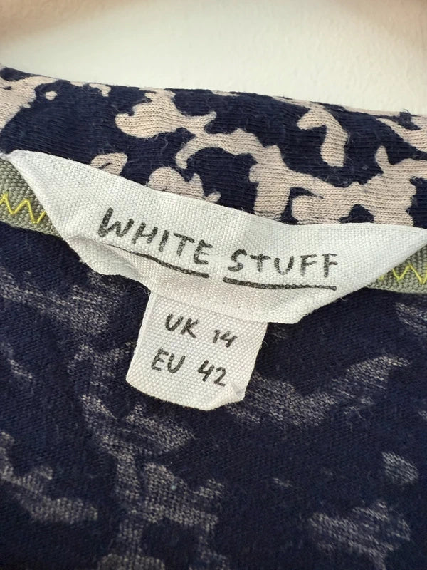 White Stuff Navy and Beige Patterned Shirt, photo 4 of 4