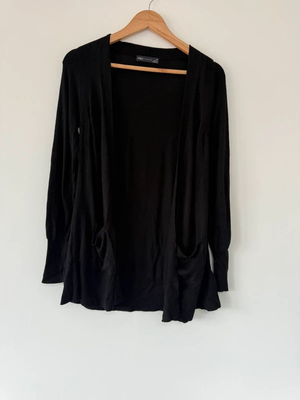 M&S Black Knitted Cardigan, photo 2 of 3