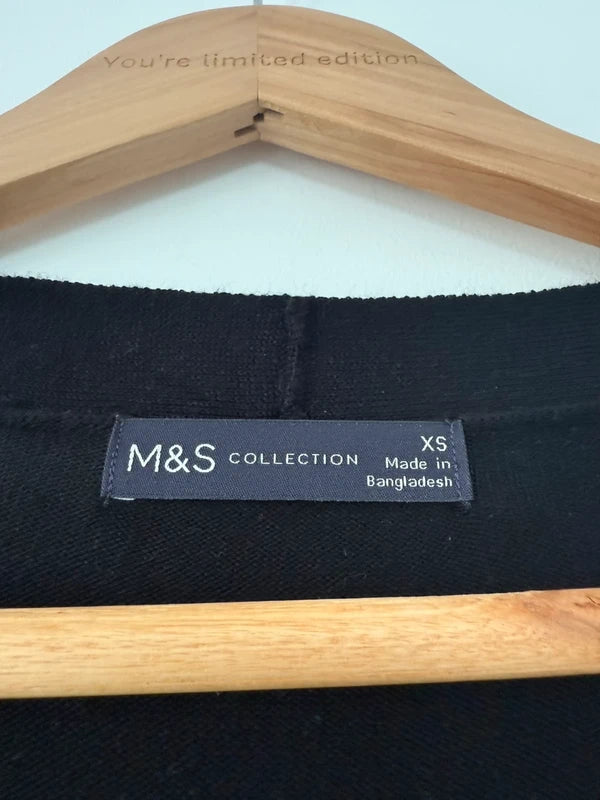M&S Black Knitted Cardigan, photo 3 of 3
