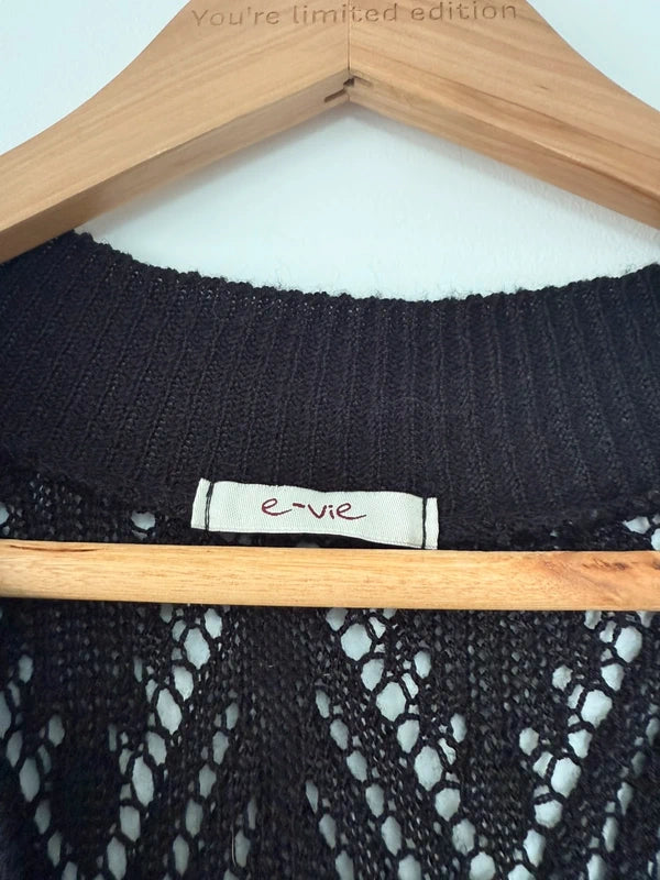 Evie Y2K Crochet Black Style Knitted Dress, photo 3 of 5